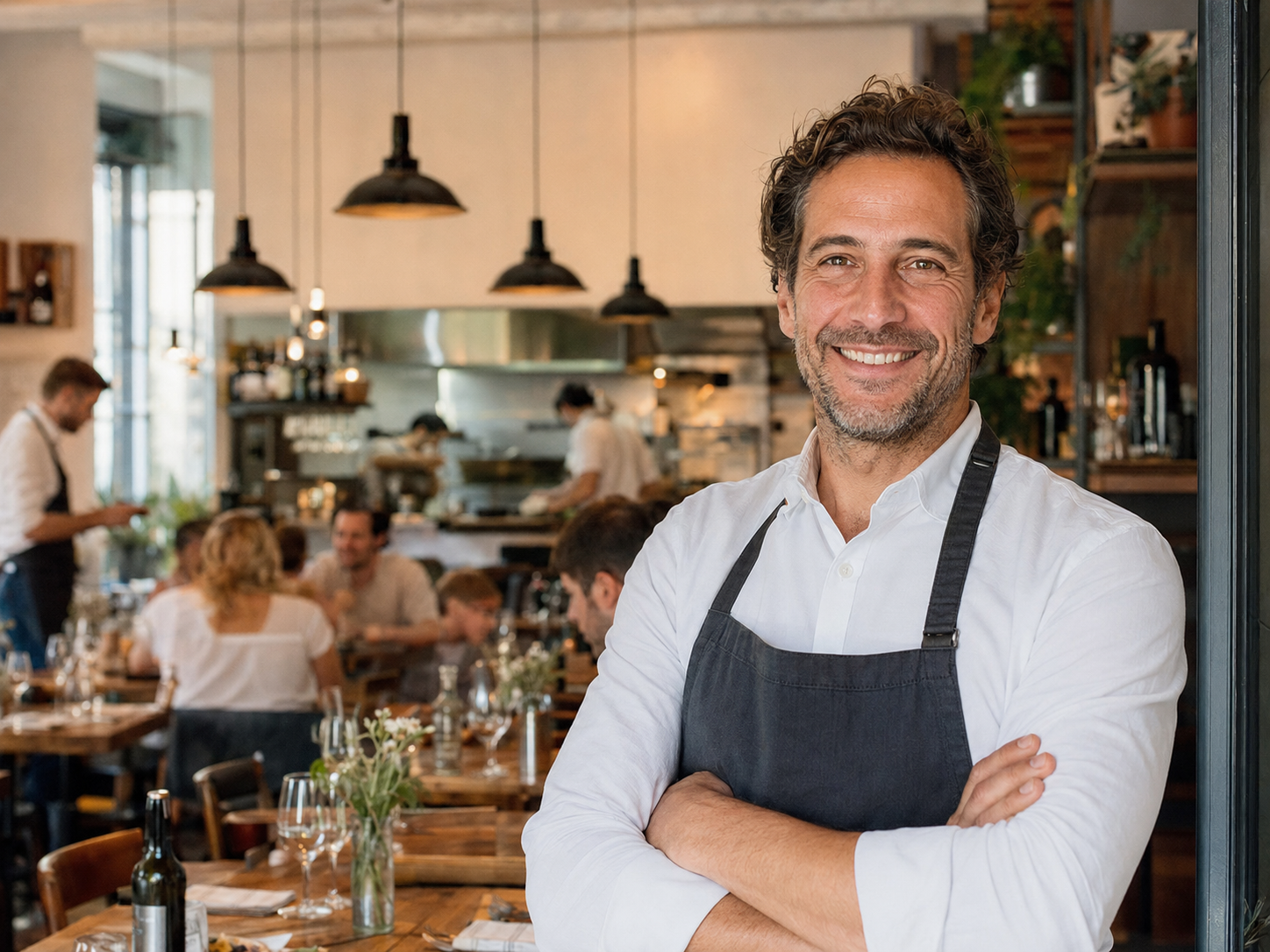 Restaurateur satisfait